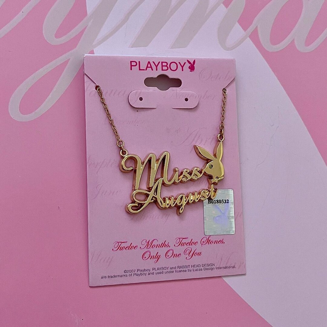 Playboy Miss August Necklace Etsy