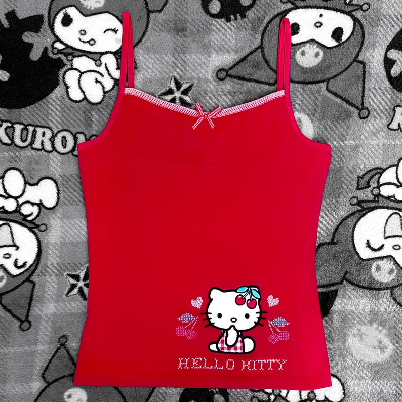 Hello Kitty Cherry Tank Top - Etsy