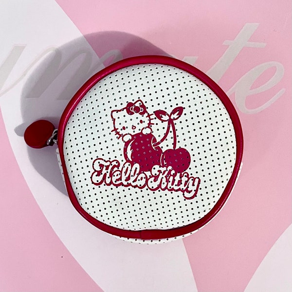 Porte-monnaie cerise Hello Kitty