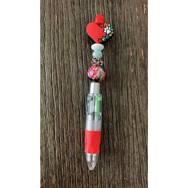 4-inked heart focal pen