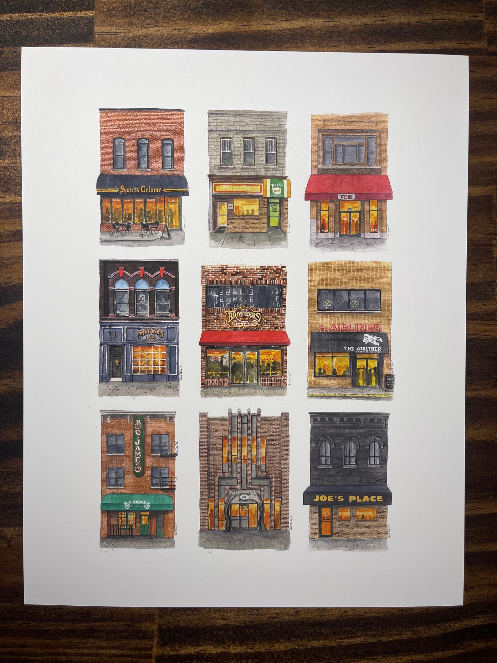 University of Iowa Bars, University of Iowa Art, IOWA CITY, Ia Art