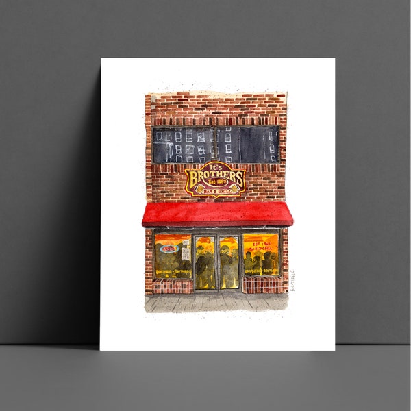 Iowa City Bar Print Etsy