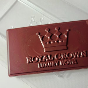 Custom chocolate mold. Personalized with your logo, graphics, and text on it.