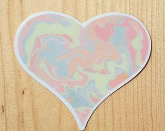 Heart stickers, coloful heart, love art, love sticker,
