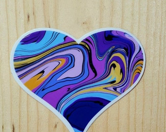 Heart stickers, coloful heart, love art, love sticker,