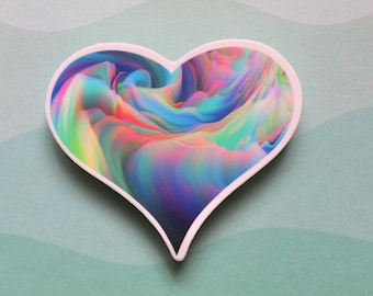 Valentine Heart stickers, coloful heart, love art, love sticker,