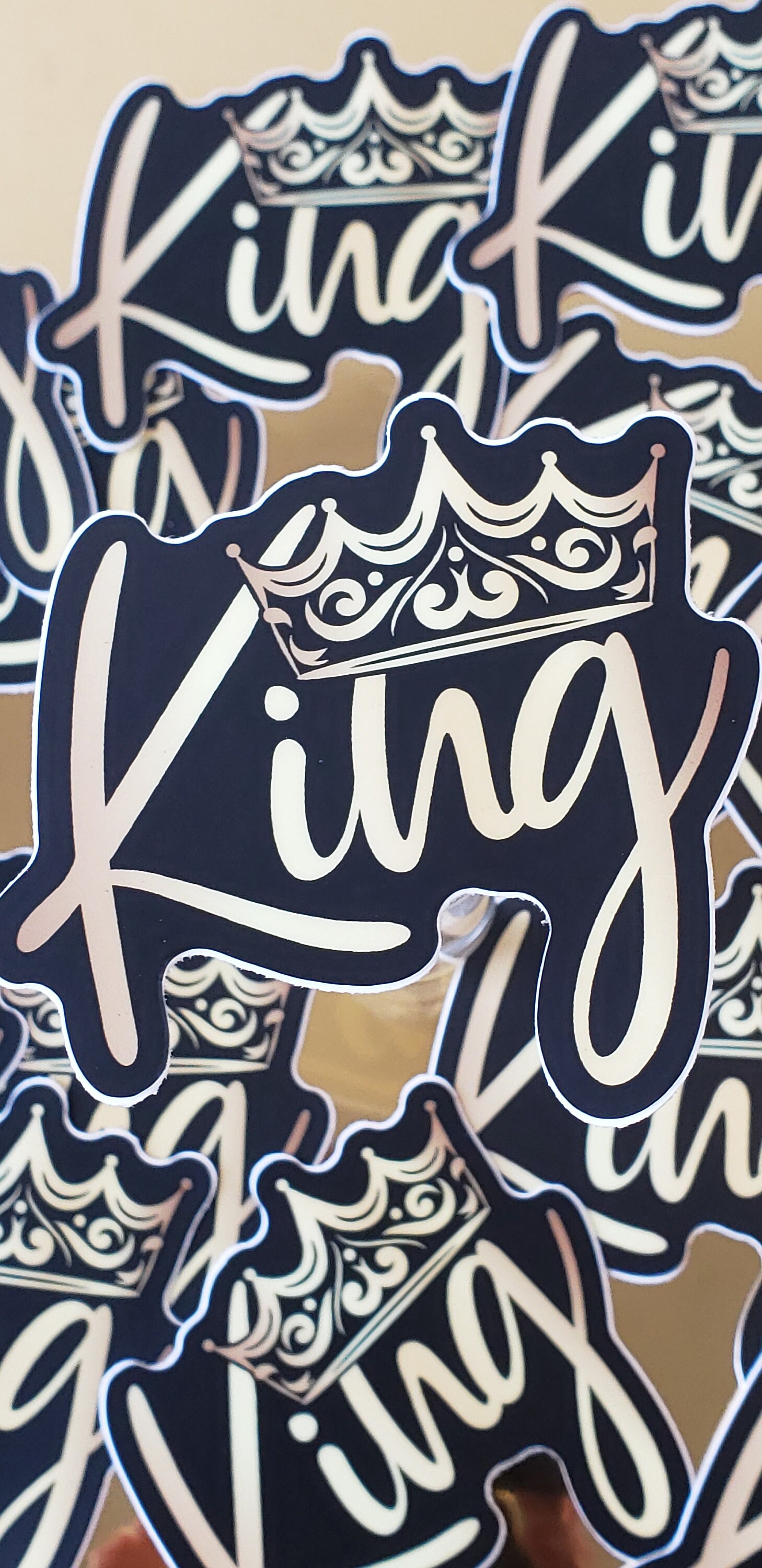 King Sticker, Crown. Royal Die-cut Sticker - Etsy