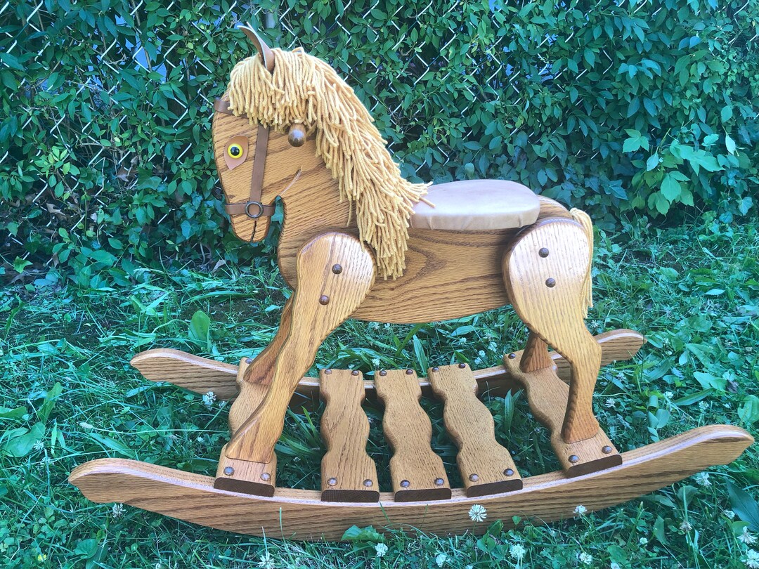 Wood Rocking Horse Etsy
