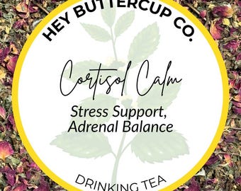 Calming Herbal Tea | Loose Leaf Tea with Holy Basil & Lemon Balm | Caffeine-Free Blend