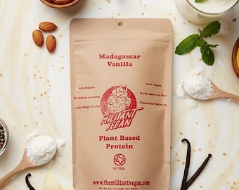 Proteine in polvere vegane/vegetali alla vaniglia