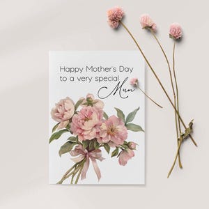 Mother&#39;s Day Card Printable Card Special Mothers Day Cards Happy Mothers Day Greeting Card For Mum Instant DIGITAL DOWNLOAD