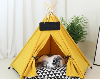 Tipi pour animaux de compagnie, Tente tipi pour animal de compagnie, tipi pour chien, tipi pour chat, abri animal, chien, chat, lapin, 2024