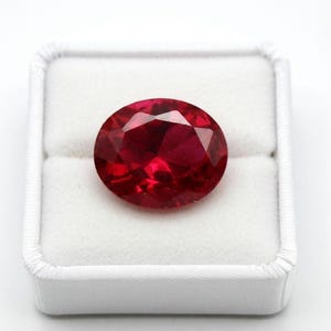 8,0 kt AA++ gecertificeerde natuurlijke robijn Levendige Birma-duivenbloedrode robijn fijnste ovale vorm gefacetteerde losse robijn edelsteen Ideaal kerstcadeau