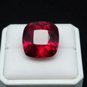 8 Carat Certified natural ruby Brighter Pure, Vibrant Burma Pigeon Blood Red Ruby Loose Ruby finest Square Shape Faceted Ruby Gemstone
