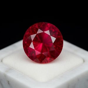 Precious 7 Ct Certified Natural Ruby Mozambique Ruby Pigeon Blood Red Ruby Round Shape Loose Gemstone Best Gift For Wedding And Anniversary