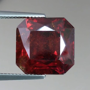 9 Carat Certified natural ruby Brighter Pure, Vibrant Burma Pigeon Blood Red Ruby Loose Ruby finest Square Shape Faceted Ruby Gemstone