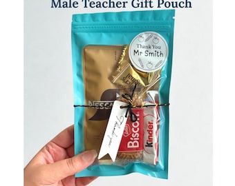 Thank you Teacher Gift Personalised, Male Teacher Gift, End of Term Teacher Gift, Teacher Appreciation Gift for Him, Teaching Assistant Gift