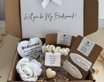 Bridesmaid Gift Box,Bridesmaid Proposal box will you be my bridesmaid Letter box gift, Personalised wedding proposal gift set for bridesmaid