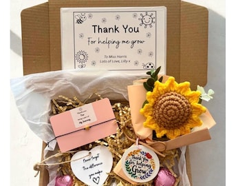 Thank You Teacher Gift Box, Personalised Teacher Keepsake Gift, End of Term Teacher Gift, Teaching Assistant Gift, Thank You Gift Set