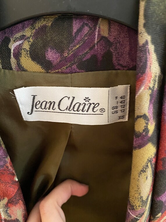 80s Vintage Jacket Blazer Jean Claire - image 5