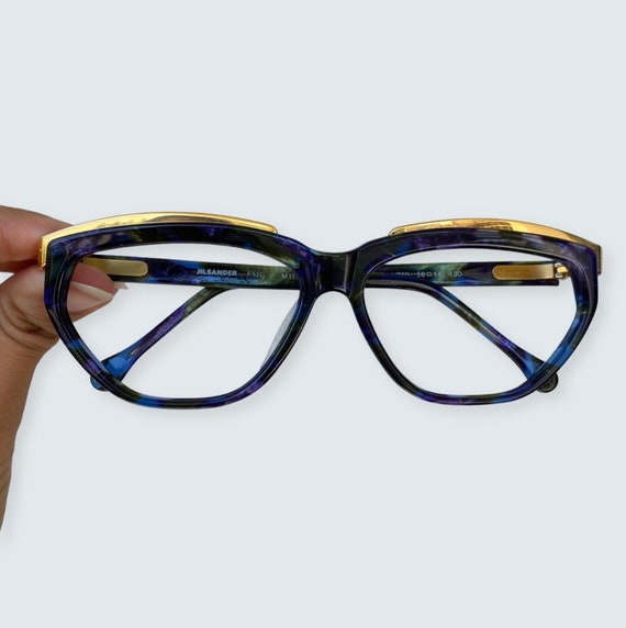 Jil Sander Rare Eyeglasses Vintage Gold Detailed … - image 10