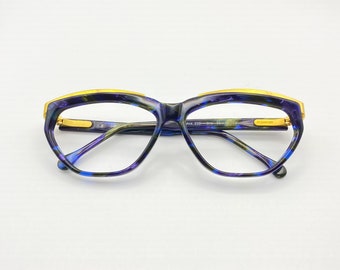 Jil Sander Rare Eyeglasses Vintage Gold Detailed Colorful Glasses Frame