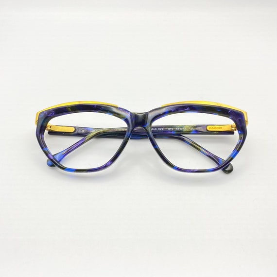 Jil Sander Rare Eyeglasses Vintage Gold Detailed … - image 1
