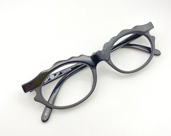 Gafas Schau Schau Rare Eyeglasses Black Cat Eye Glasses Vintage Frame