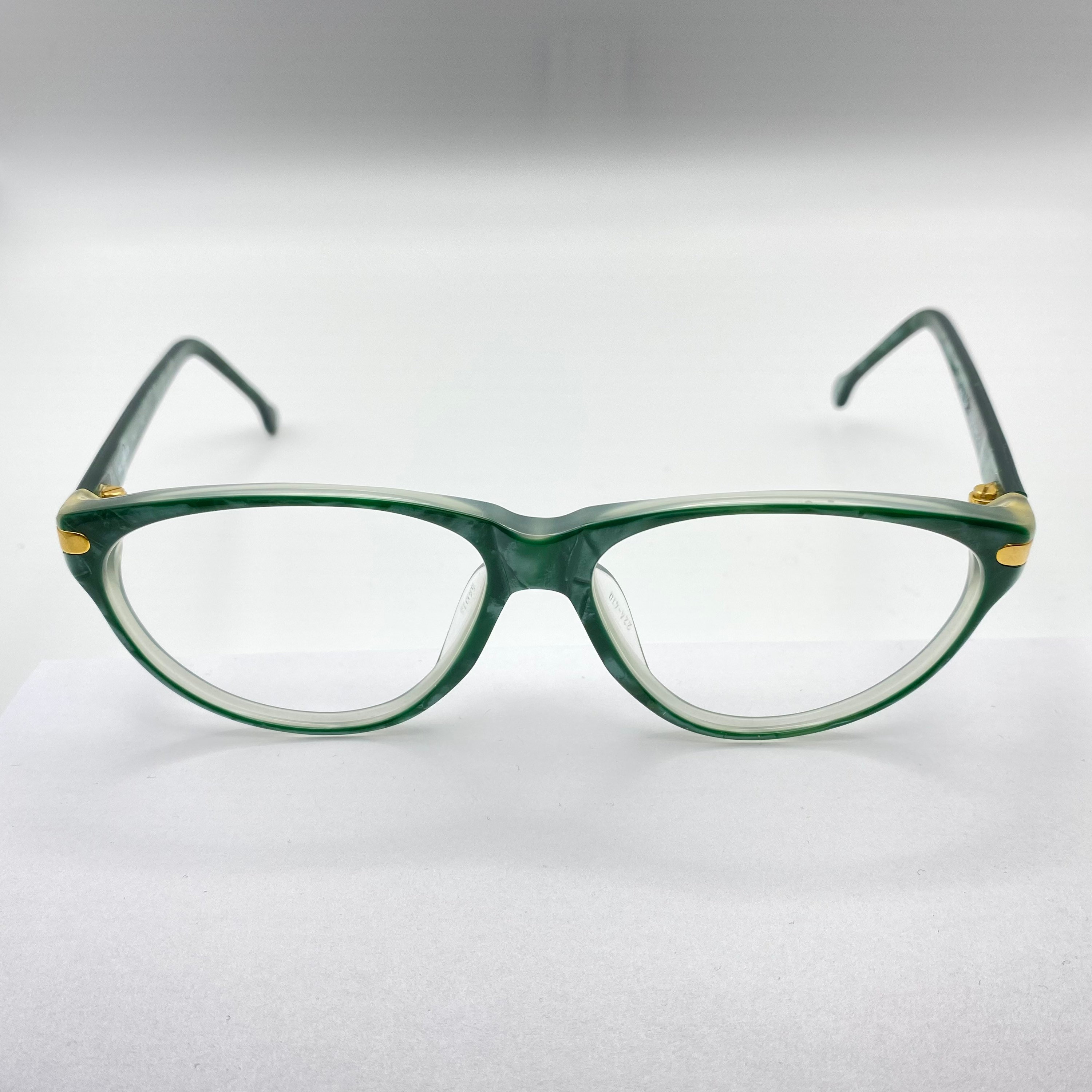 Jil Sander Rare Eyeglasses Vintage Emerald Green Eyeglasses 80s