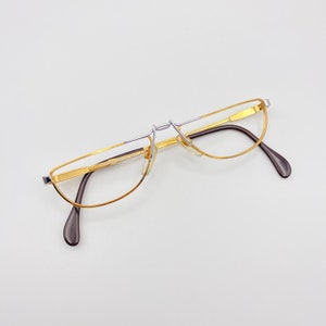 Quattro Köln Optik Vintage Eyeglasses Rare Vintage Gold Color Eyeglasses 80s Glasses Frames W.Germany