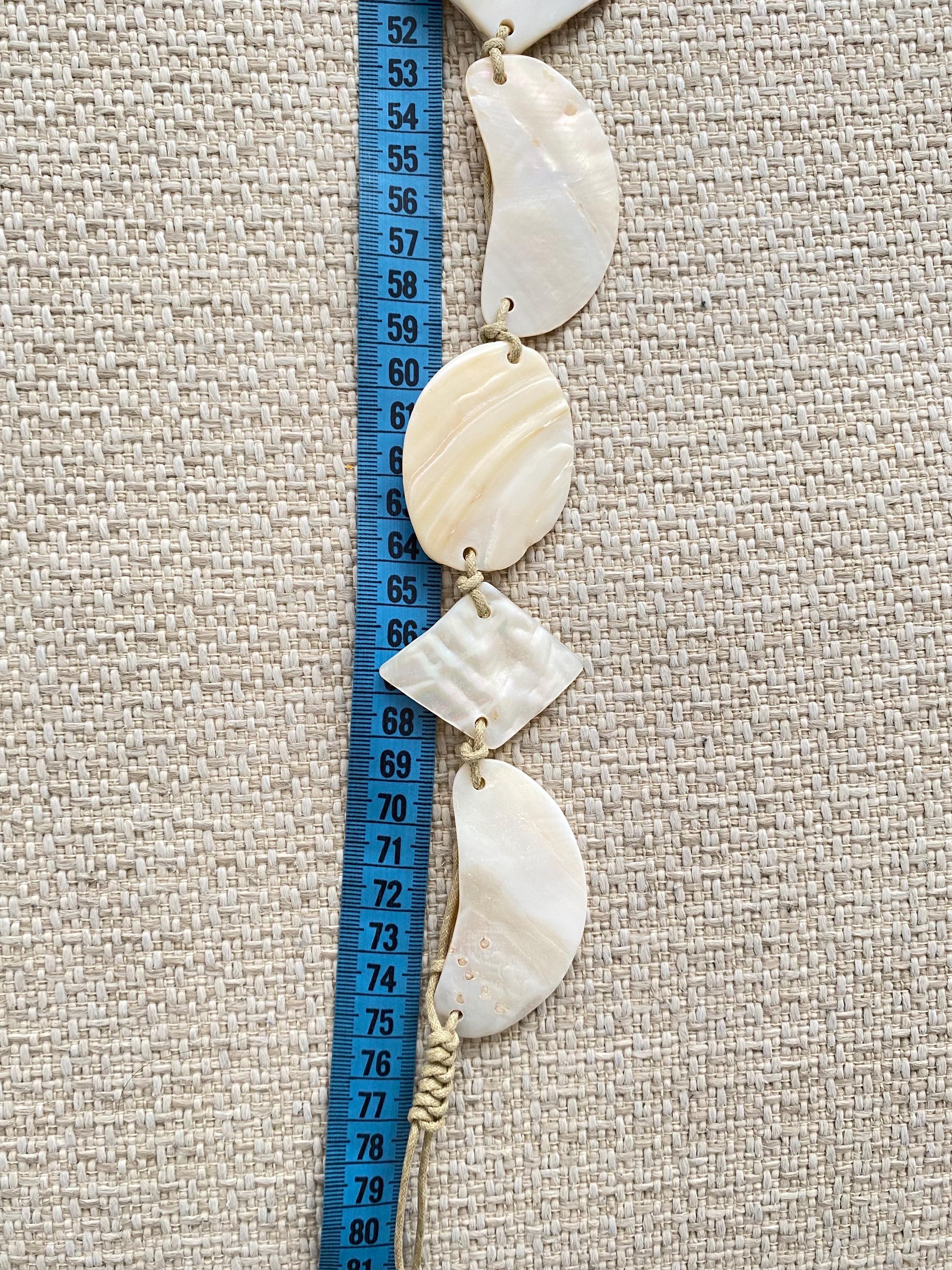 Mother of Pearl Waist Belt – Boho Summer Shell Belt  display picture 2