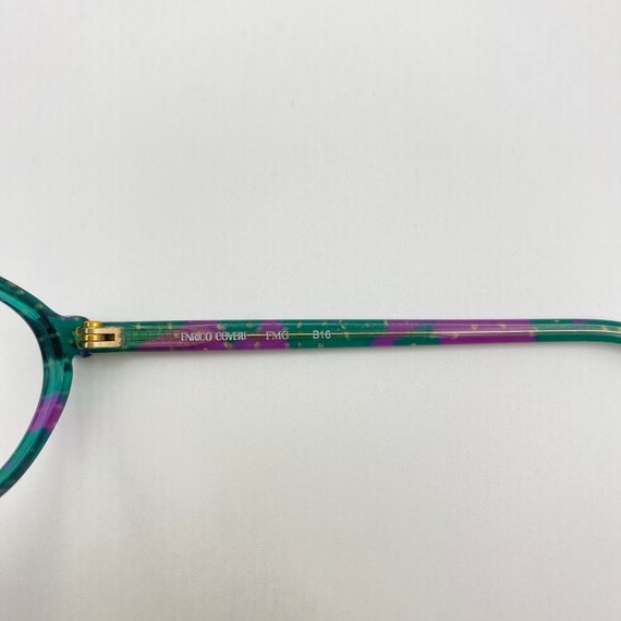 Enrico Coveri Rare Vintage Eyeglasses Green& Purp… - image 10