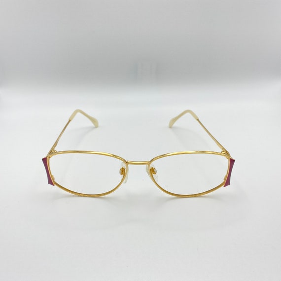Menrad Rare Vintage Eyeglasses Vintage Gold Color… - image 4