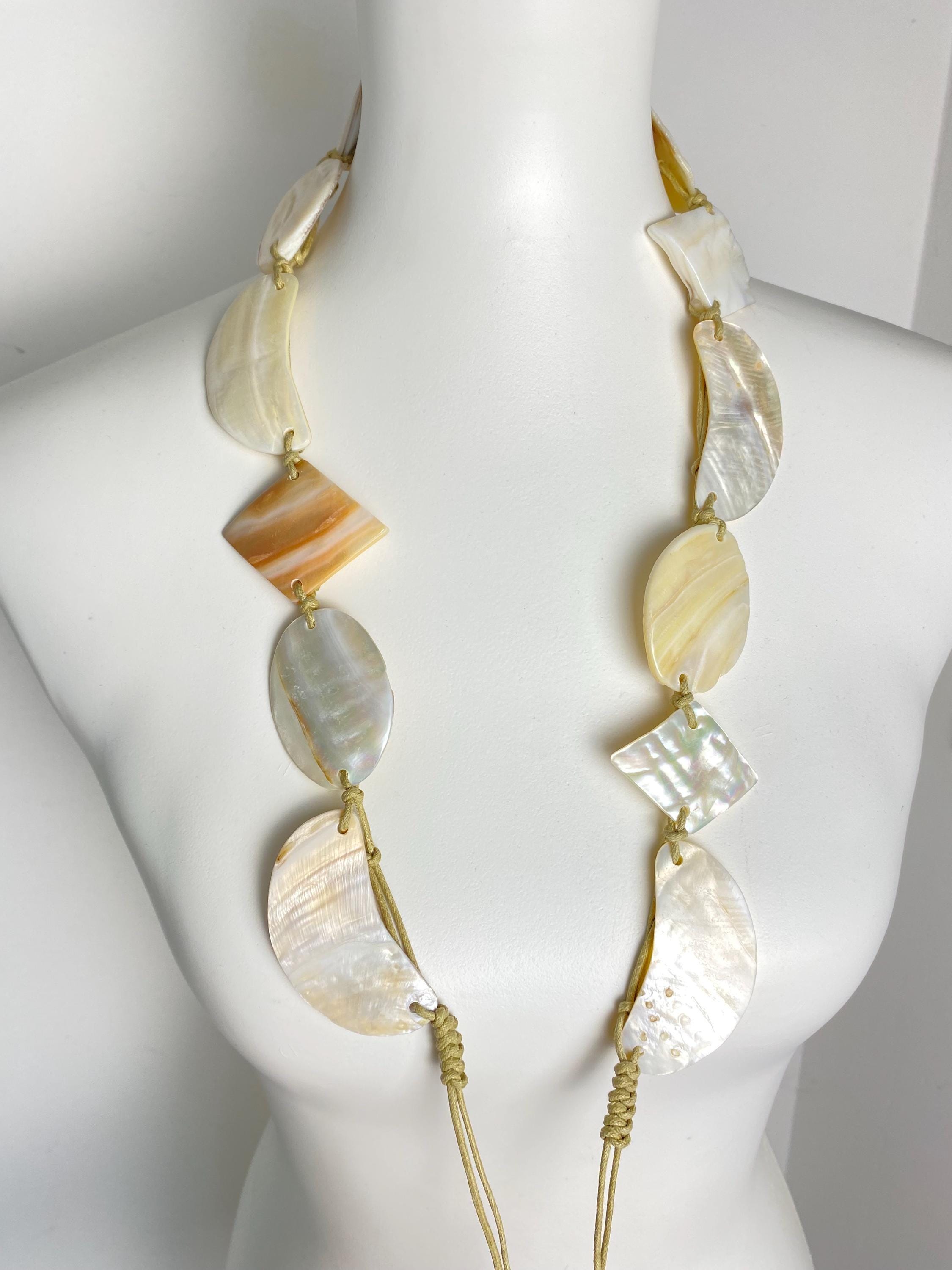 Mother of Pearl Waist Belt – Boho Summer Shell Belt 