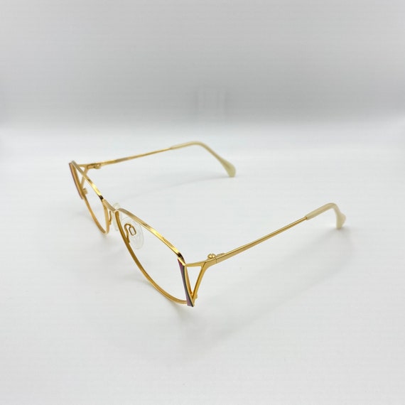 Menrad Rare Vintage Eyeglasses Vintage Gold Color… - image 5