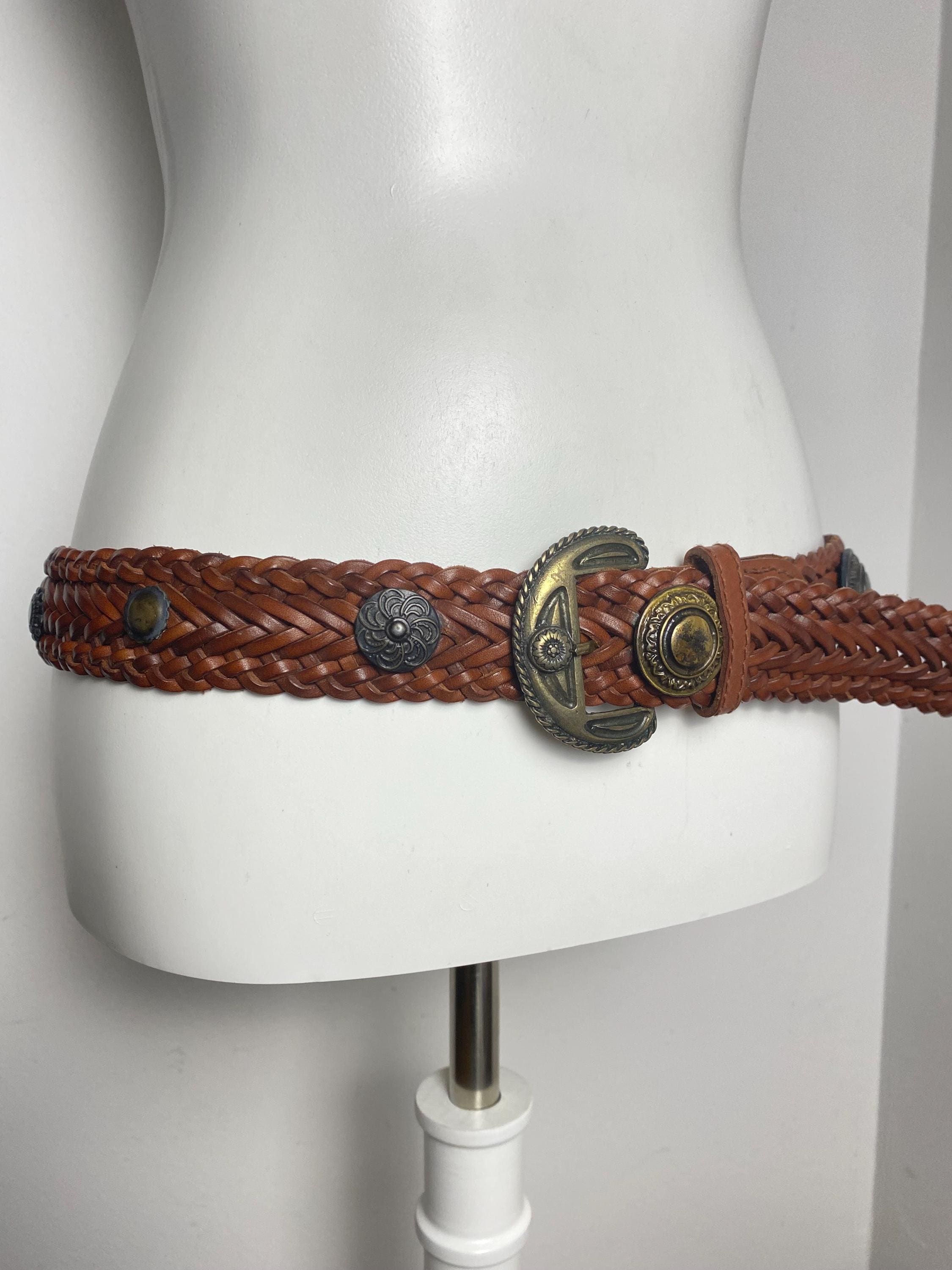Braided Concho Belt for Women - Etsy