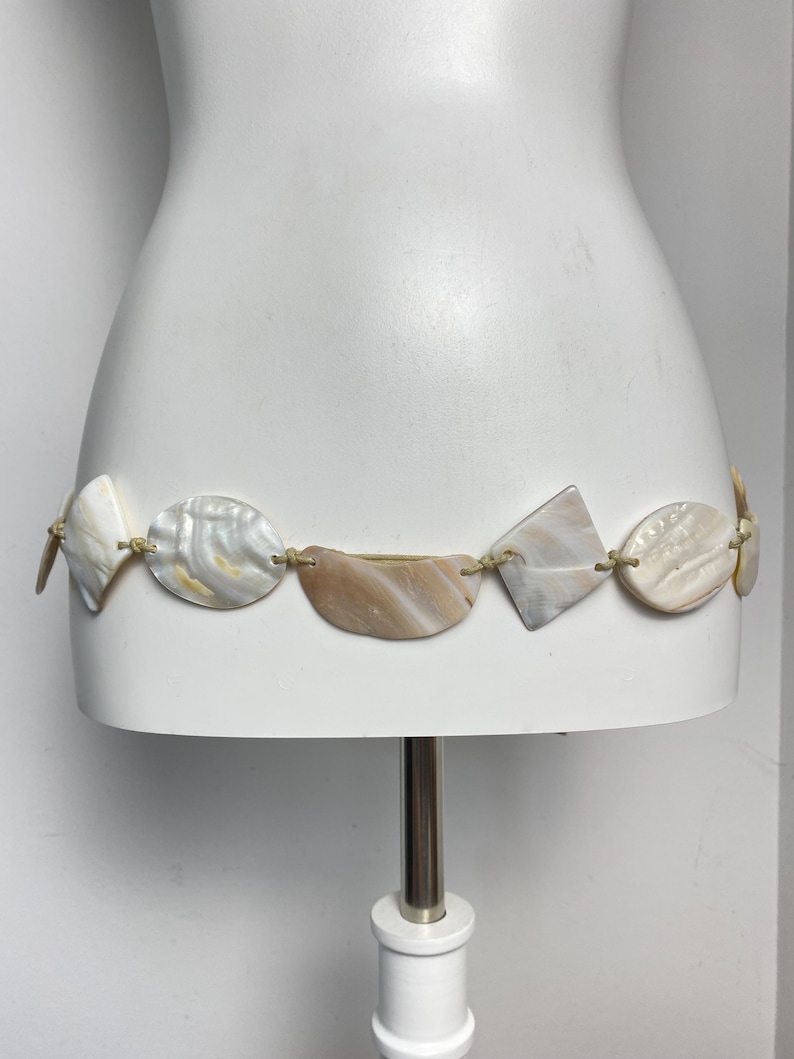 Mother of Pearl Waist Belt – Boho Summer Shell Belt – Minimal Beach ...
