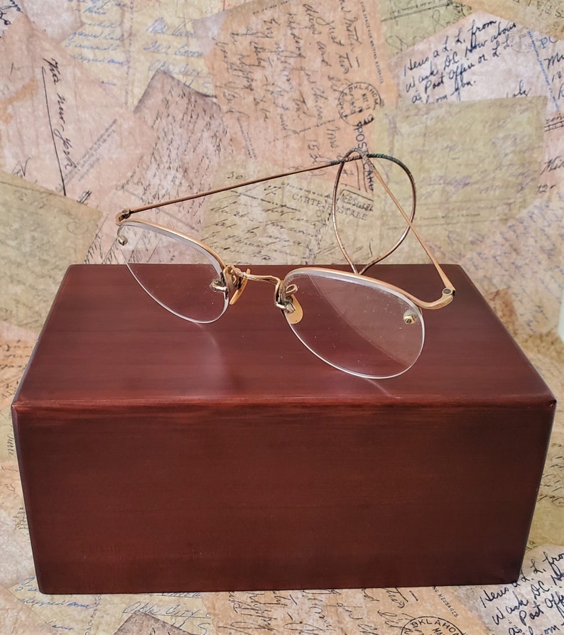 Vintage Reading Glasses Gold Filled Spectacles 1930's, Vintage Wire ...