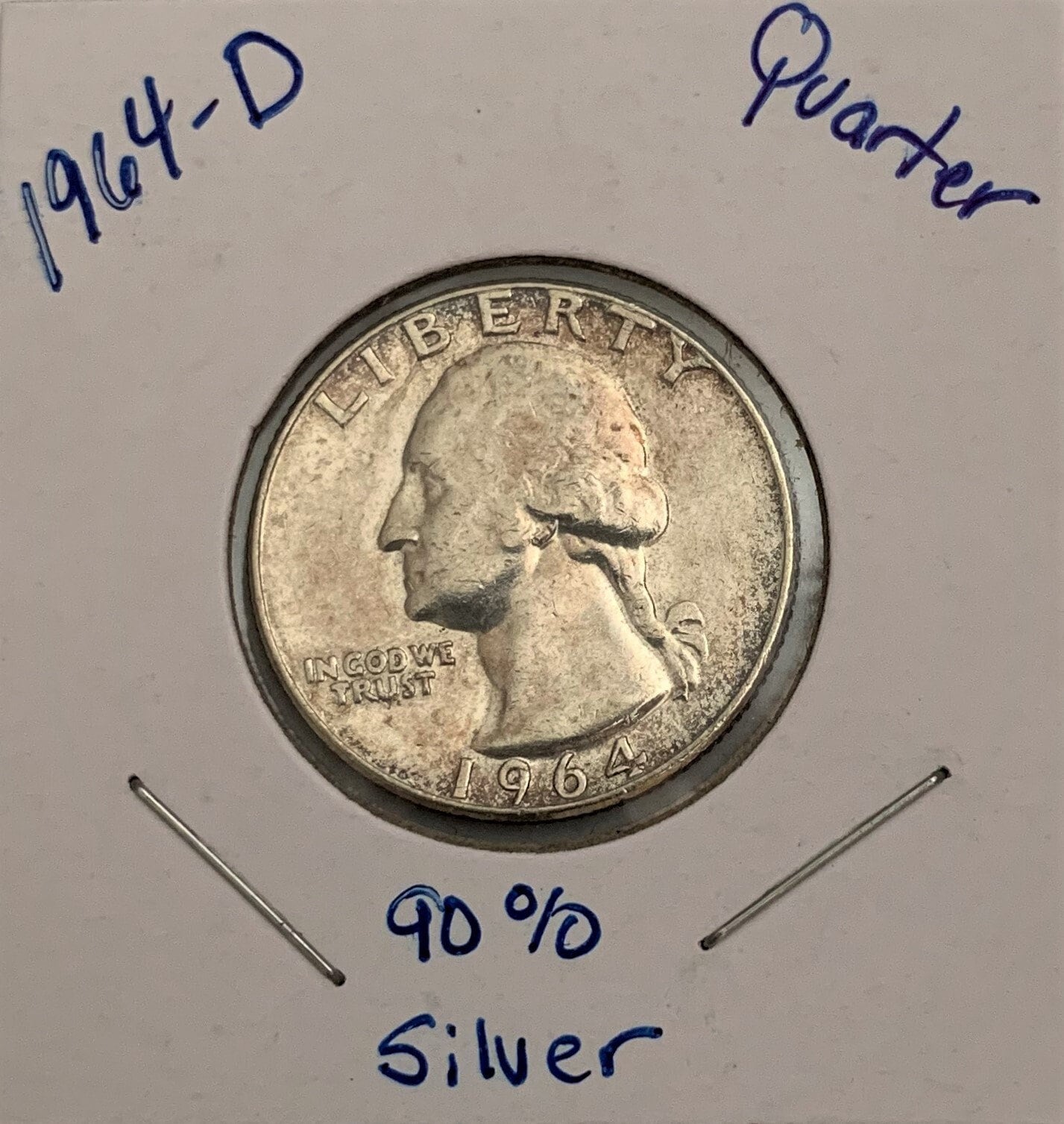 1964-D Quarter REAL SILVER 90% Coin - Etsy