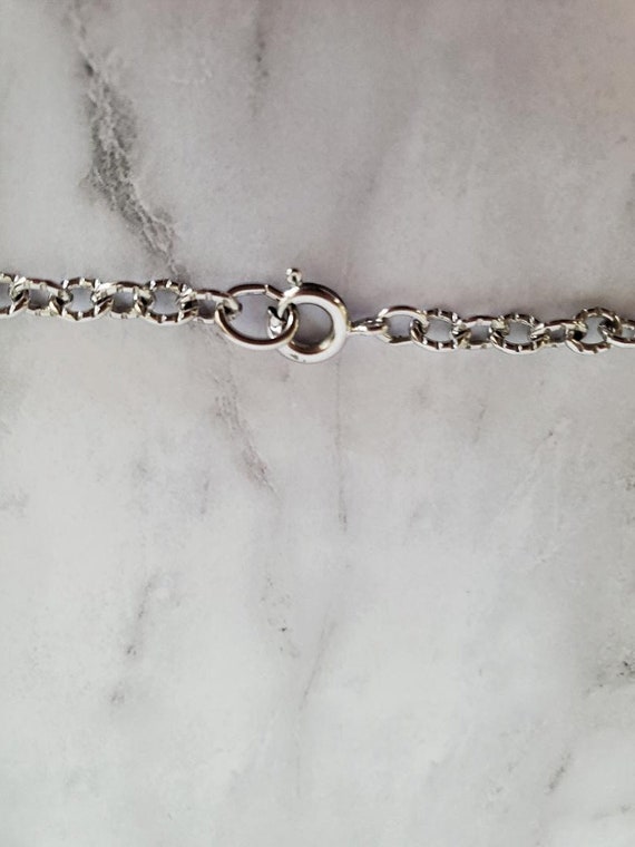Cross Necklace Vintage AVON  Silver Tone Filigree… - image 8