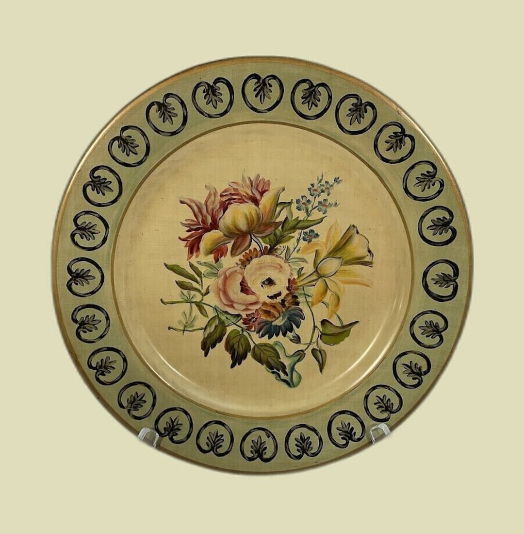 Decorative Plate RAYMOND WAITES Hand Painted TOYO Hanging Wall Etsy