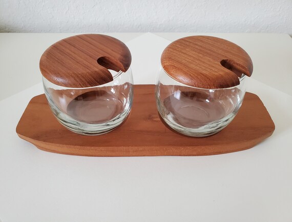 Teak Wood Condiment Serving Tray Teak Wood Condiment Serving Tray