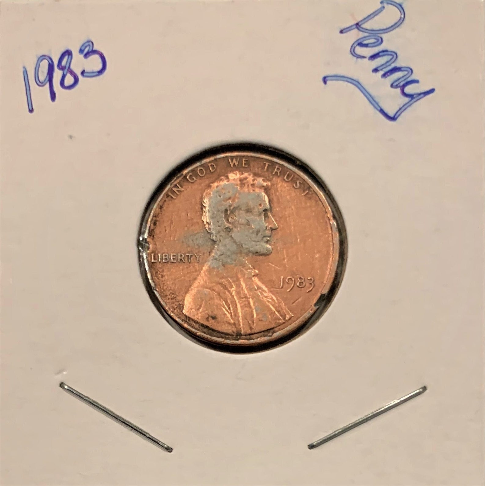 1983 Penny With No Mint Mark - eytr0lm