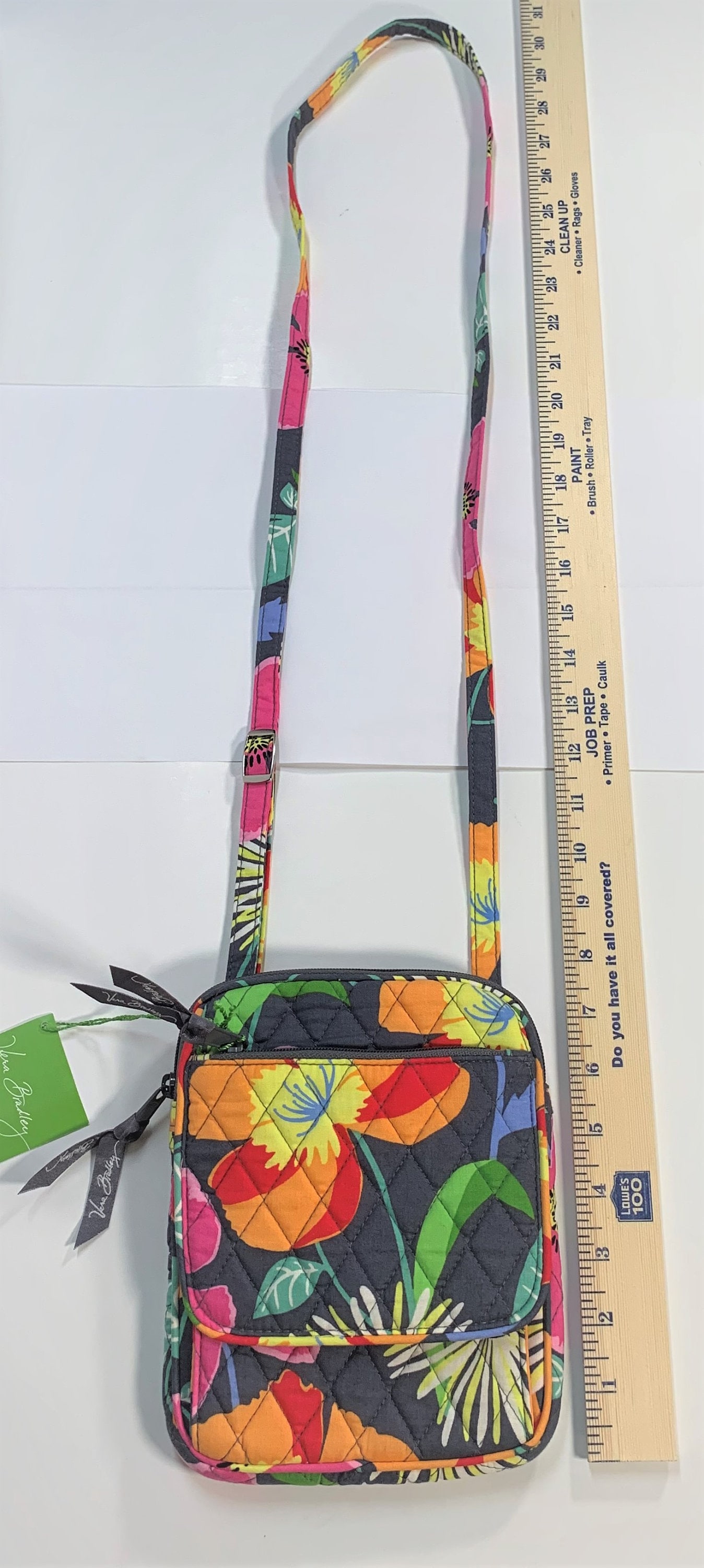 VERA BRADLEY Crossbody Bag Jazzy Blooms Mini Hipster Crossbody Etsy