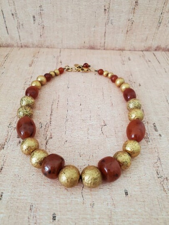 Necklace Chunky Terracotta Carlisle Jewelry Spice 