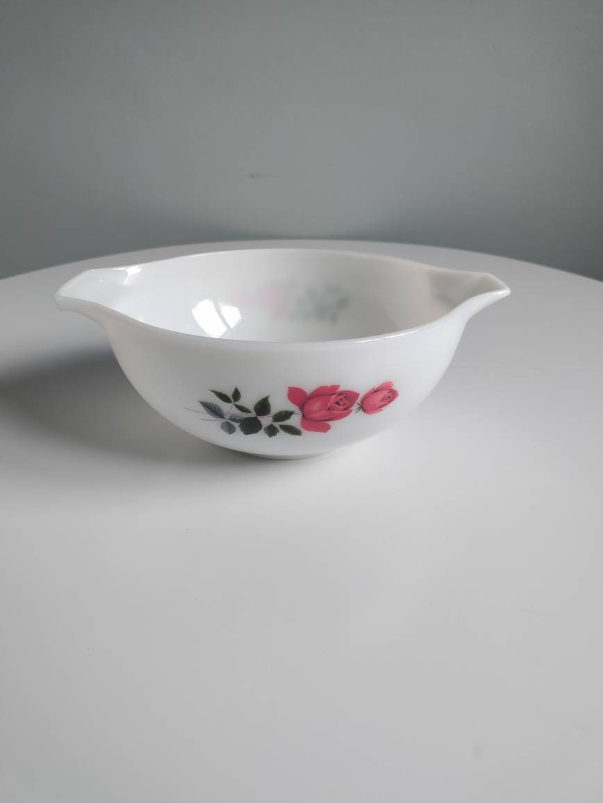 Pyrex June Rose Bowl - Etsy Pyrex June Rose Bowl - Etsy