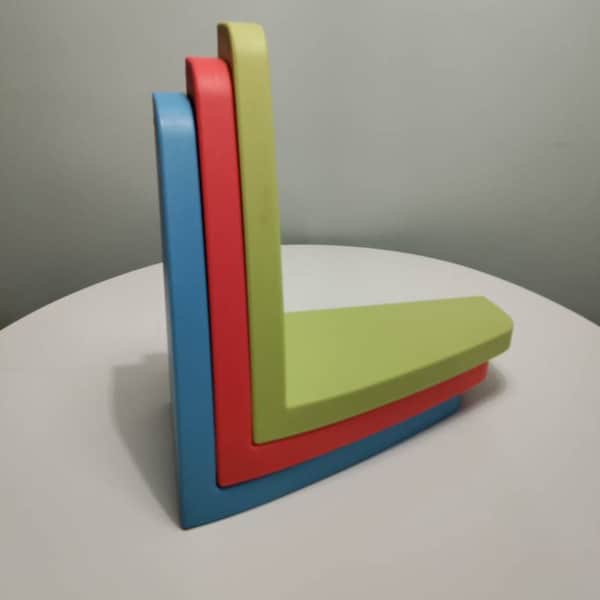 Vintage Ikea Mammut Wall Shelf.  Design: M. Kjalstrup and A. Oostgaard. Made in Italy. Color, Green, Blue and Red.