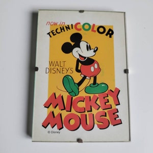 Vintage Mickey Maus Werbekarte Movie Technicolor Walt Disney