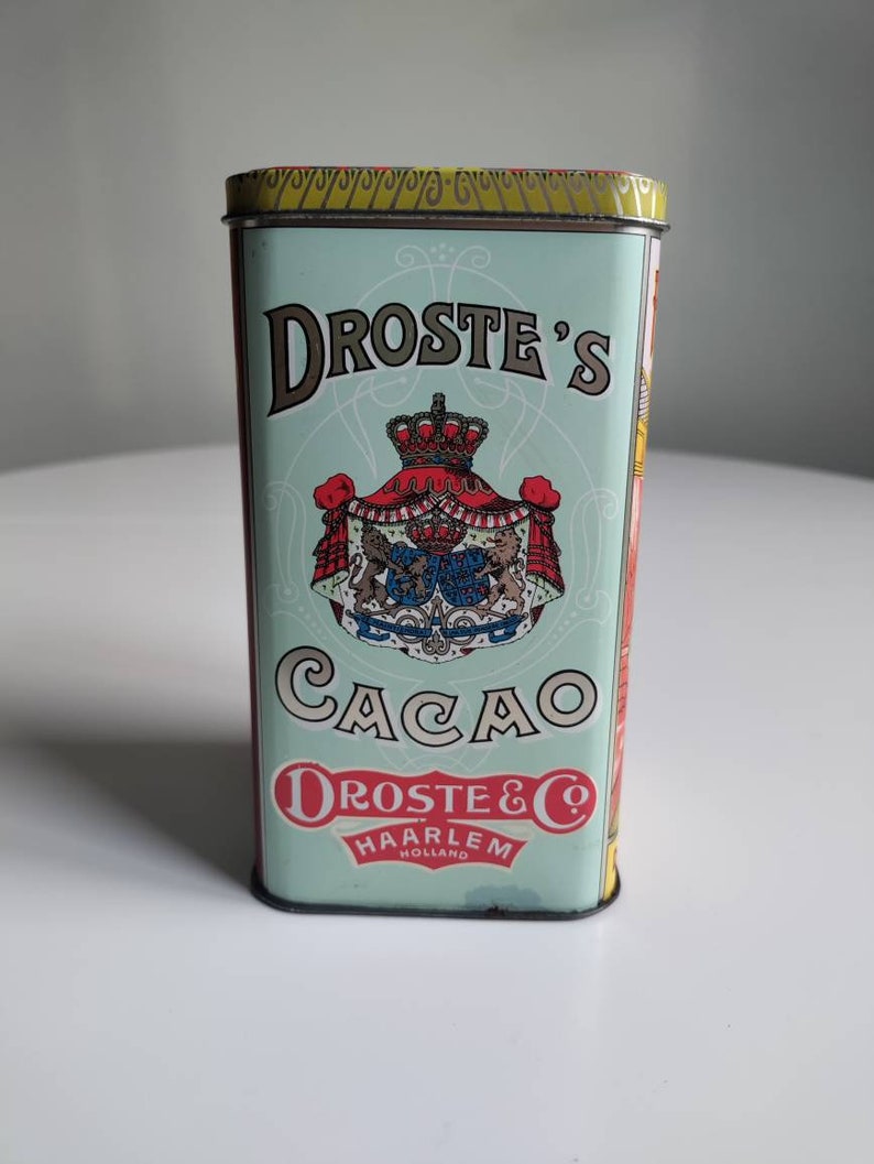 Vintage Dutch Droste Cocoa Powder Tins Vintage Kitchen Storage Etsy