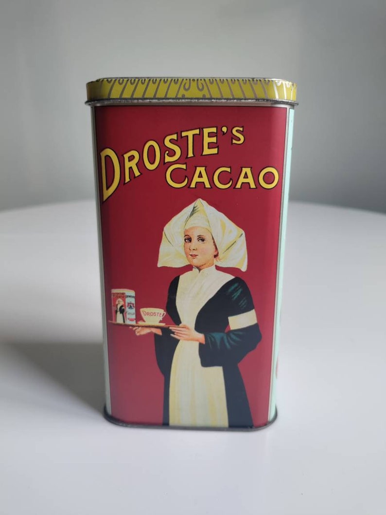 Vintage Dutch Droste Cocoa Powder Tins Vintage Kitchen Storage Etsy